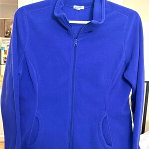 Old Navy Royal Blue Fleece Zip Up Jacket Women’s XL Pockets